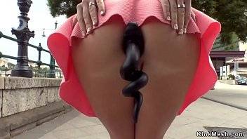 Blonde Euro hottie in bar hard fucked