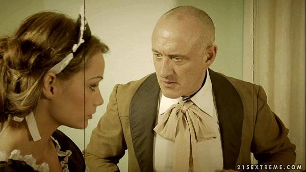 Clumsy Maid Sophie Lynx punished by her lord