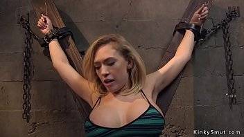 Border officer caught huge tits hot blonde smuggler and in rope bondage banged her pussy and ass