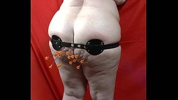 Granny get 64 blowgun darts shot into her ass