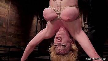 Huge tits Milf naked in backbend bondage pussy vibrated