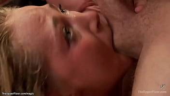 Big tits brunette Asian slave Mia Little and blonde Carter Cruise with other slaves fucking and sucking and getting facial in the Upper Floor bdsm party