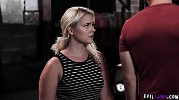 Crazy son manipulated by dad to practice BDSM on mom