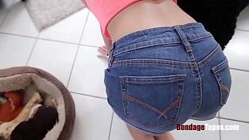 Tiny Blonde Petite Babe Gets Bossed Around