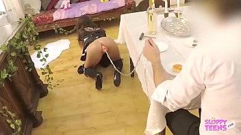 JAV Japanese Bondage on Maid – ANAL dildo BAD DRAGON and Cum shot Bukkake