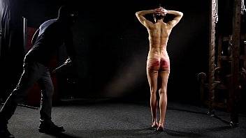 Servant girl bound and whipped hard