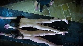 Teen tied up and fucked in sex dungeon